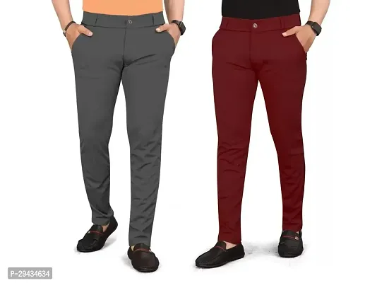 Mens Formal Trousers Pack Of 2-thumb0