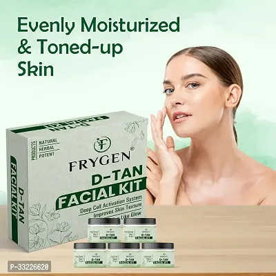 Frygen D-Tan Facial Kit For Deep Cleanses, Removes Tan, Skin Lightening  Brightening, Suitable Men and Women For All Skin Type - (Set Of 5)-thumb0