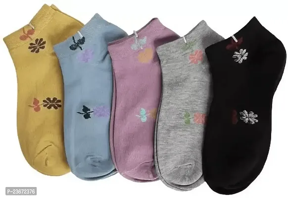 Ladies socks/ankle socks/winter socks (Pack of 5)-thumb0