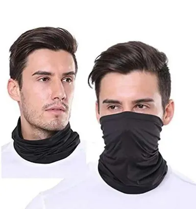 Summer/Winter Bandana Face mask Cover Cycling Biking Running Neck Gaiter Headgear Scarf Hiking Camping Gym Yoga Sports for Men's By OJSR Pack of 2