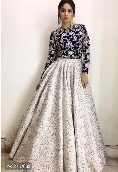 Blend Stitched Anarkali Gown-thumb0