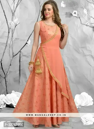 Blend Stitched Anarkali Gown-thumb0