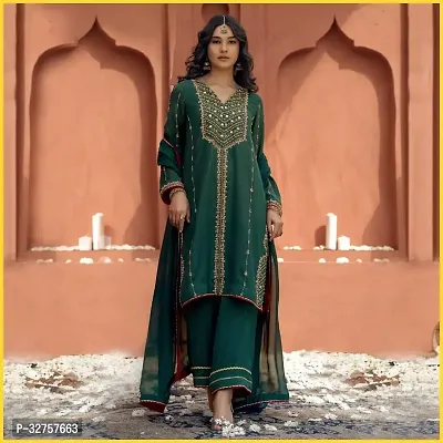 Blend Stitched Anarkali Gown-thumb0