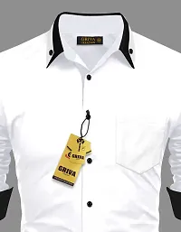 Mens Casual Shirt With Black Collar-thumb3