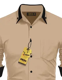 Mens Casual Shirt With Black Collar-thumb2