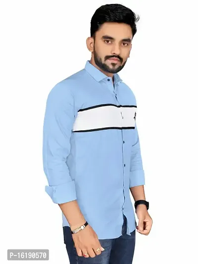 Stylish Fancy Cotton Long Sleeves Casual Shirts For Men-thumb2