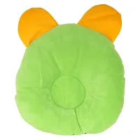 FAIRBIZPS Baby Pillow Cotton Cat Design Baby Pillow  (Green)-thumb2