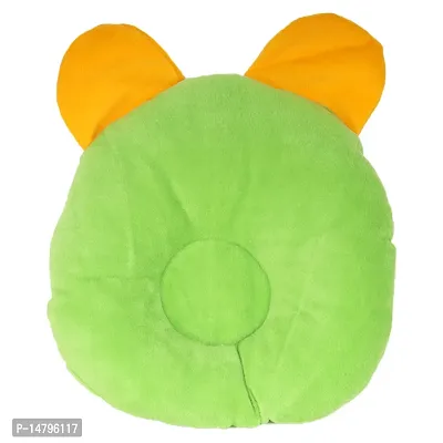 FAIRBIZPS Baby Pillow Cotton Cat Design Baby Pillow  (Green)-thumb3