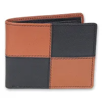 FAIRBIZPS Leather Wallets for Men Top Grain Leather, 5 Card Slots  2 Compartments-thumb1