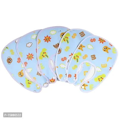 FAIRBIZPS Soft Baby Bibs Washable Waterproof Printed Baby Bibs Apron with Button for Baby Feeding--thumb3
