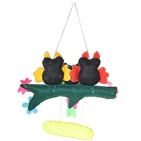 Fairbizps Handmade 8 Colourful Birds Welcome Door Hanging, Wall Hanging for A Captivating Home Ambience-thumb1