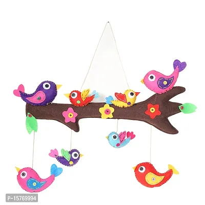 Fairbizps Handmade 8 Colourful Birds Welcome Door Hanging, Wall Hanging for A Captivating Home Ambiencehellip;-thumb0