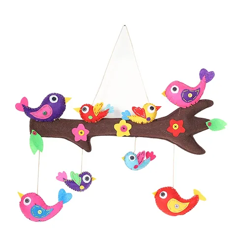 Fairbizps Handmade 8 Colourful Birds Welcome Door Hanging, Wall Hanging for A Captivating Home Ambiencehellip;