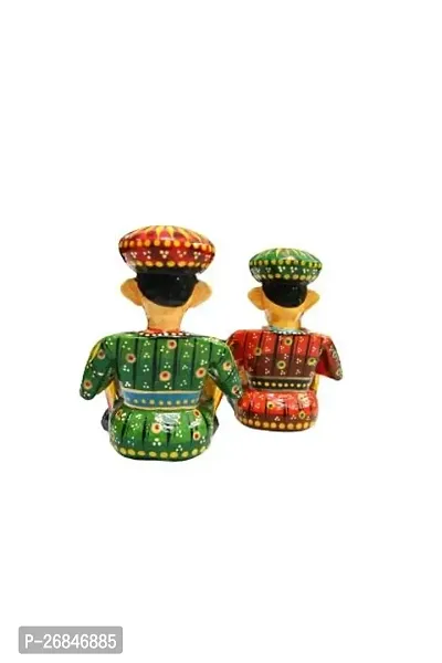 PALAK SAXENA Toys  Handicrafts,Handcrafted Indian Musicians (While Standing), Decorative Indian Band Set Traditional Decorative Showpiece-thumb2