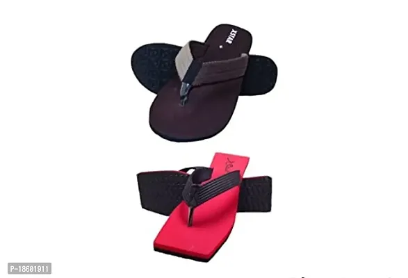 XSTAR Eco Flip Flops for Men | Stylish Comfortable Indoor Outdoor Fashionable Slippers for Men And Boys Set of 2