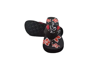 XSTAR Super Soft Casual, Stylish  Comfortable Hawai Flip Flop Slippers, Durable Anti-Skid, Light Weight For Women'S  Girls (Black, numeric_7)-thumb3