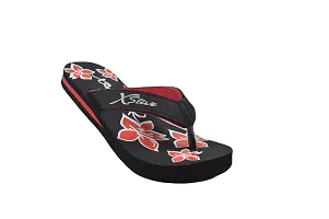 XSTAR Super Soft Casual, Stylish  Comfortable Hawai Flip Flop Slippers, Durable Anti-Skid, Light Weight For Women'S  Girls (Black, numeric_7)-thumb1