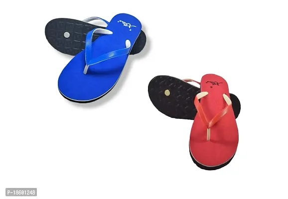 XSTAR Combo Pack of 2 Soft Comfortable Slippers  Flip-Flops for Women-thumb0