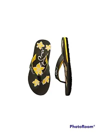 XSTAR Super Soft Casual, Stylish  Comfortable Hawai Flip Flop Slippers, Durable Anti-Skid, Light Weight For Women'S  Girls (Mehendi, numeric_6)-thumb2