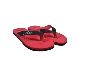 XSTAR Men Ultra Soft Comfortable solid Regular outdoor Walking Flat Solid Slipper 1 Pair (RED, numeric_6)-thumb2