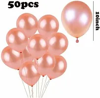 Krido Rose Gold Birthday Decoration Kit - 52Pcs Happy Bday Banner-thumb2