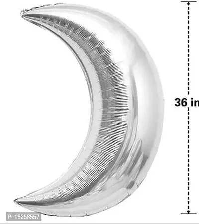 Krido Yellow Grey Silver Balloon Birthday Foil Moon Arch Glue Birthday Decoration Item-thumb4