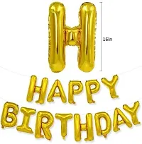 Krido 85 Pc Happy Birthday decorations kit: 1 Black Happy Birthday Banner-thumb2