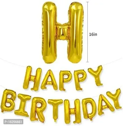 Krido 85 Pc Happy Birthday decorations kit: 1 Black Happy Birthday Banner-thumb3