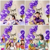 Krido White Decoration Net With Led Lights - Cabana Tent Birthday Decoration Set White Net for Cabana Theme Party with LED Lights For Decoration/Birthday Decorations Kit-26Pcs Purple And Gold Balloon (Set of 26)-thumb4