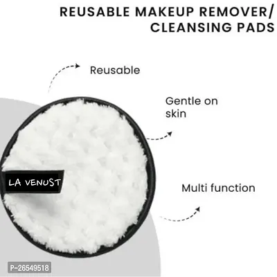 LA VENUST Cotton Makeup Remover Pads for Washable Face Clean Sponge Makeup Remover (set of 3 }-thumb3