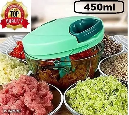 Useful Plastic Manual Vegetable Chopper- 900 ml-thumb0