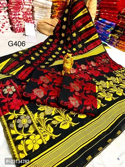 Pure jamdani sarees with blouse piece