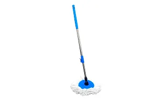 GEN-X Bucket MOP (Grey) with Wheels and 2 MIRCOFIBER Refills-thumb1