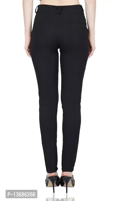 Luxsis Women's Slim Fit Formal Trousers (L-TROUSER-BLK-28_Black_28)-thumb4