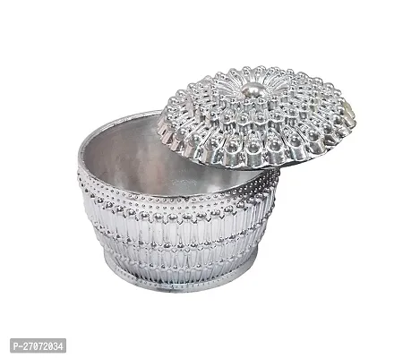 Big Rich Gift Box Elegant Royal Design Silver Oxidized Plastic Dry Fruit Box