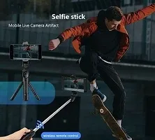 Mini Tripod Extendable Selfie Stick Monopod Mobile Phone Holder Stand Portable-thumb1