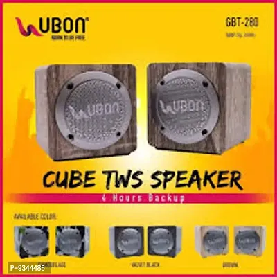 Unique CUBE TWS GBT-280 Pro Bass Wireless Bluetooth Speaker-thumb0
