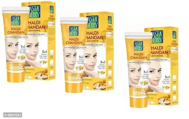 Professional Asta Berry Haldi And Chandan Fairness Cream Pack Of 3