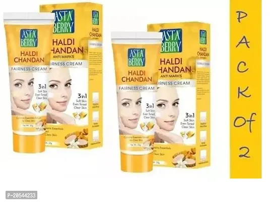 Professional Asta Berry Haldi And Chandan Fairness Cream Pack Of 02