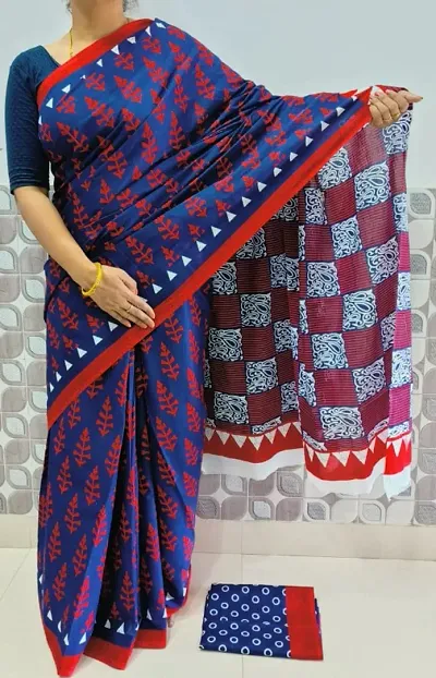 Beautiful Saree With Blouse Piece For Women