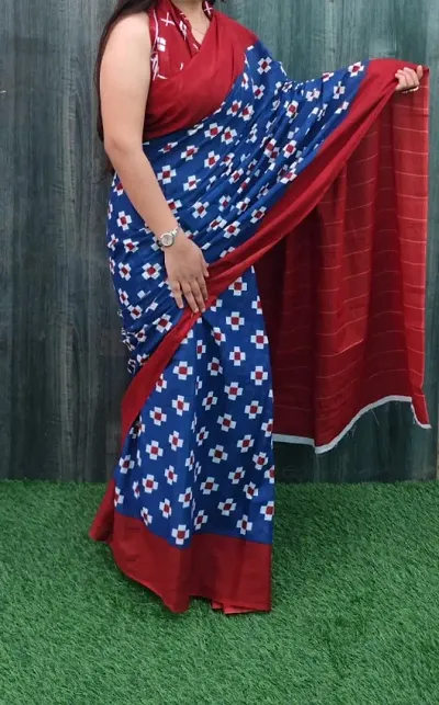 Beautiful Saree With Blouse Piece For Women