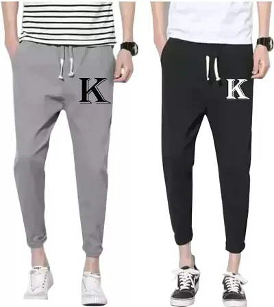 Classic Blend Track Pants for Men Pack of 2