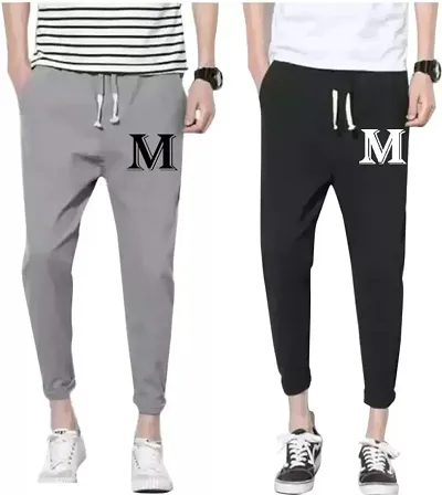 Classic Blend Track Pants for Men Pack of 2