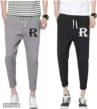 Classic Cotton Blend Track Pants for Men Pack of 2