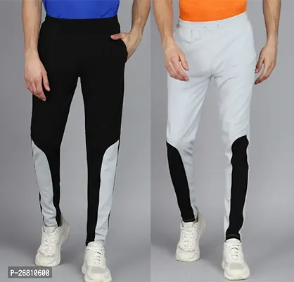 Classic Solid Track Pants for Men, Pack of 2