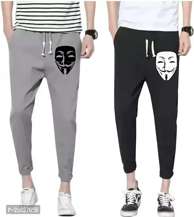 Classic Solid Track Pants for Men, Pack of 2