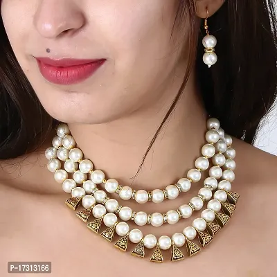 Stylish Women Jewellry 1 Necklace and 1 Pair of Earring