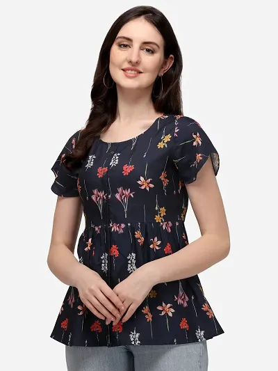 Trendy Floral Print Casual wear Top