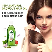 INDUS VALLEY Bio Organic Growout Hair Oil for Hair Growth 100% Organic and vegan that combats dandruff, flaky scalp, frizz and split ends -200ml-thumb2
