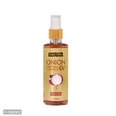 INDUS VALLEY 100% Organic Onion Oil For Hair Fall Control - (200ml)-thumb2